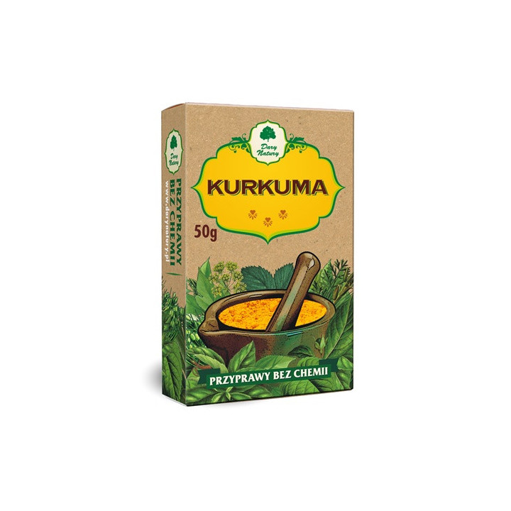 Kurkuma 50g | DARY NATURY - przyprawy i zioła - Ekochatka