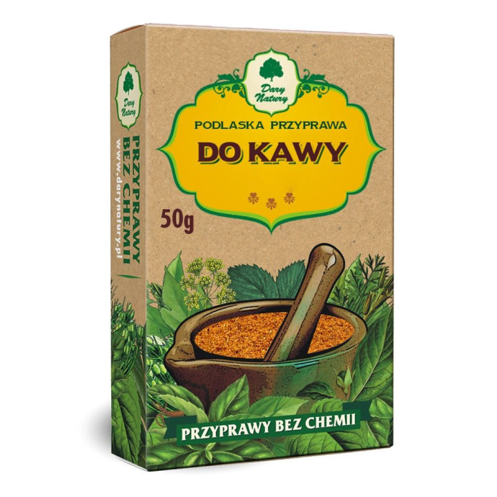 Przyprawa do Kawy Bezglutenowa (Podlaska) 50g | DARY NATURY - przyprawy i zioła - Ekochatka