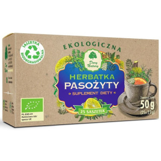Herbatka Przeciw Pasożytom BIO (25x2g) 50g | DARY NATURY - herbatki - Ekochatka