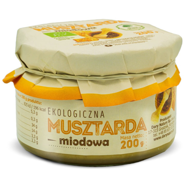 Musztarda Miodowa BIO 200g | DARY NATURY - inne - Ekochatka