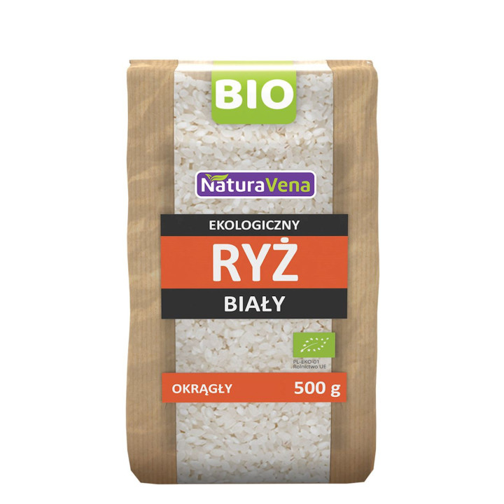 Ryż Biały Okrągły BIO 500g | NATURAVENA - Ekochatka