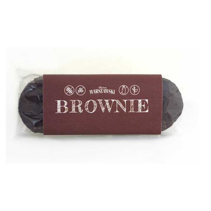 Baton Brownie Bezglutenowy 50g | WARSZAWSKI - Ekochatka