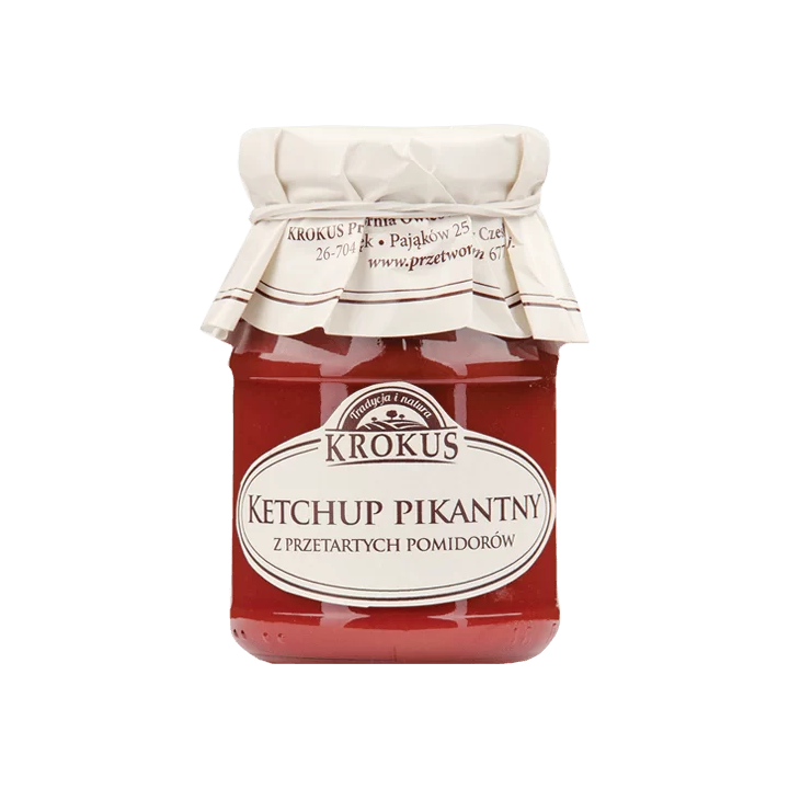 Ketchup Pikantny Bezglutenowy 180g | KROKUS - Ekochatka