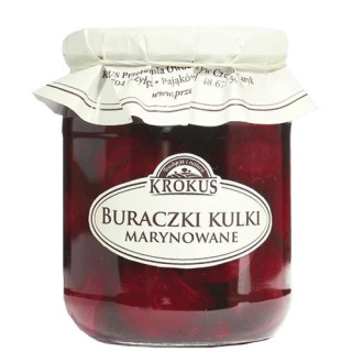 Buraczki Marynowane Kulki 470g (300g) | KROKUS - Ekochatka
