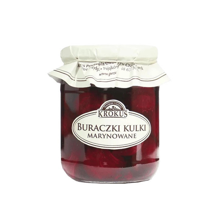 Buraczki Marynowane Kulki 470g (300g) | KROKUS - Ekochatka