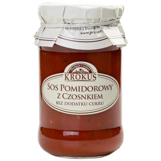 SOS Pomidorowy z Czosnkiem bez Dodatku Cukrów 340g | KROKUS - Ekochatka