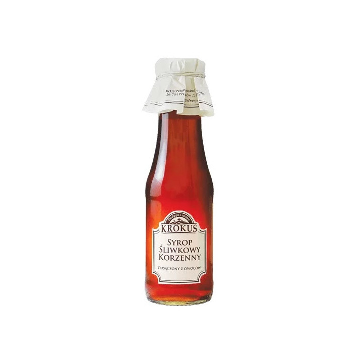 Syrop Śliwkowy Korzenny 355g (280ml) | KROKUS - Ekochatka