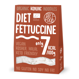 Makaron (Konjac) Fettuccine Bezglutenowy BIO 385g (300g) | DIET-FOOD - Ekochatka