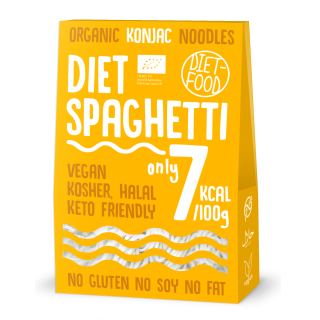 Makaron (Konjac) Spaghetti Bezglutenowy BIO 385g (300g) | DIET-FOOD - Ekochatka