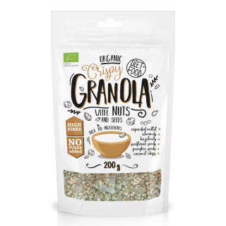 Granola z Orzechami Laskowymi i Migdałami BIO 200g | DIET-FOOD - Ekochatka