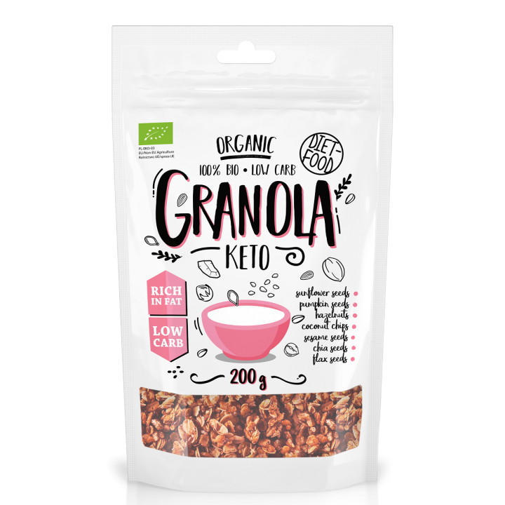 Granola Keto BIO 200g | DIET-FOOD - Ekochatka
