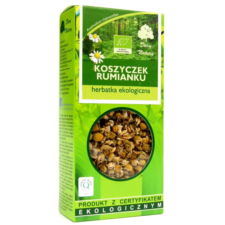 Herbatka Koszyczek Rumianku BIO 25g | DARY NATURY - herbatki - Ekochatka