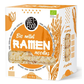 Makaron (Jaglany) Ramen Bezglutenowy BIO 280g | DIET-FOOD - Ekochatka