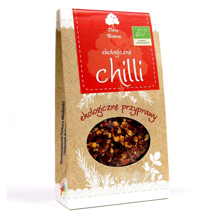 Chili Płatki BIO 30g | DARY NATURY - przyprawy i zioła - Ekochatka