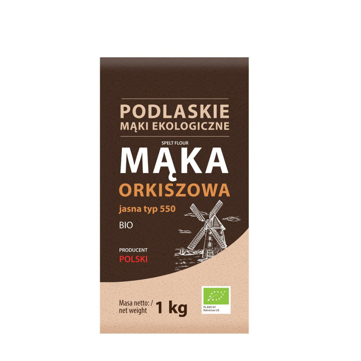 Mąka Orkiszowa Jasna Typ 550 BIO 1kg | BIO LIFE - Ekochatka