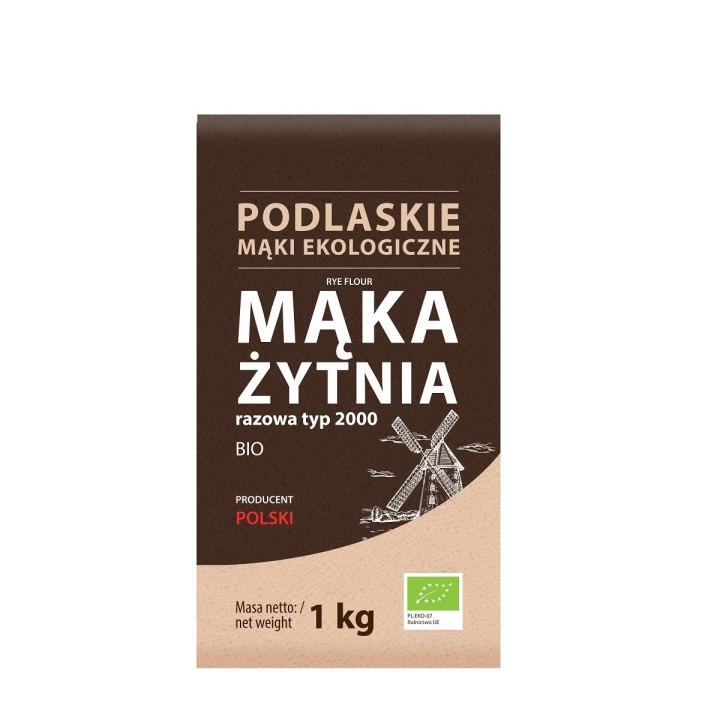 Mąka Żytnia Razowa Typ 2000 BIO 1kg | BIO LIFE - Ekochatka