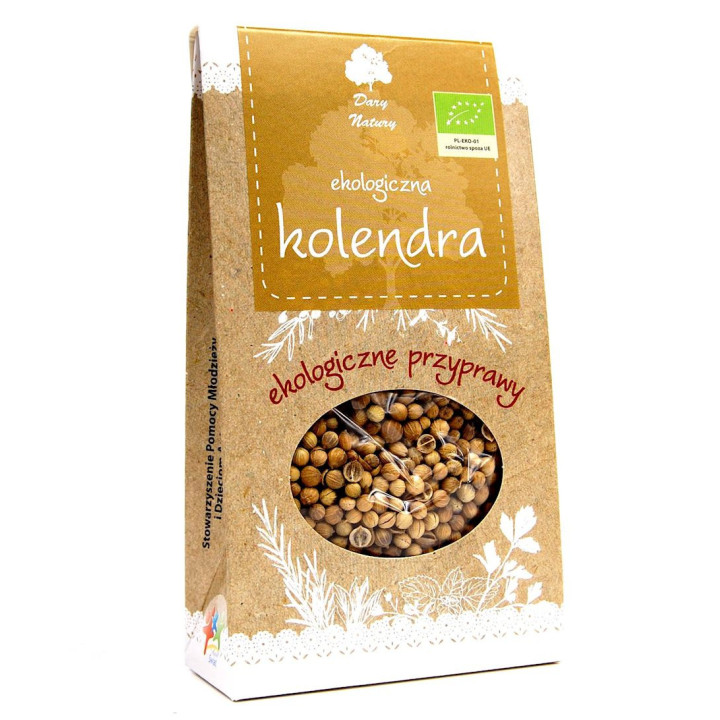 Kolendra Ziarno BIO 30g | DARY NATURY - przyprawy i zioła - Ekochatka