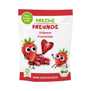 Truskawki Liofilizowane dla Dzieci Bezglutenowe BIO 12g | FRECHE FREUNDE - Ekochatka