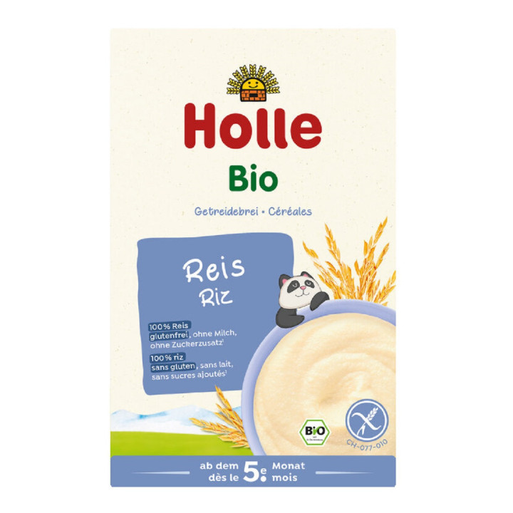 Kaszka Ryżowa bez Dodatku Cukrów Bezglutenowa od 5 Miesiąca BIO 250g | HOLLE - Ekochatka