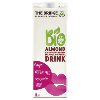 Napój Migdałowy 3 % Bezglutenowy BIO 1l | THE BRIDGE - Ekochatka