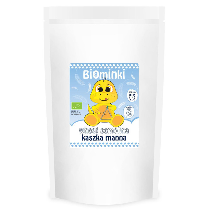 Kaszka Manna bez Dodatku Cukrów BIO 500g | BIOMINKI - Ekochatka