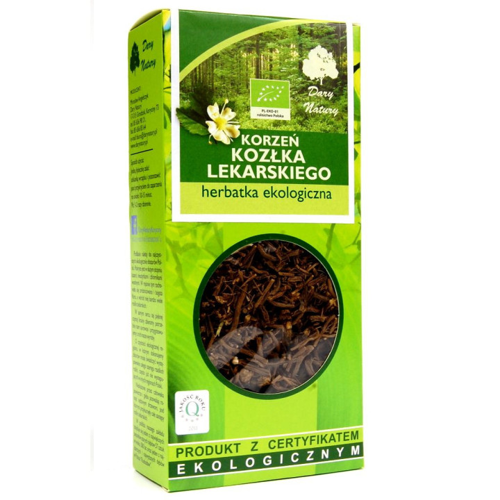 Herbatka Korzeń Kozłka Lekarskiego BIO 100g | DARY NATURY - herbatki - Ekochatka