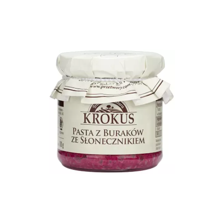 Pasta z Buraków ze Słonecznikiem Bezglutenowa 180g | KROKUS - Ekochatka