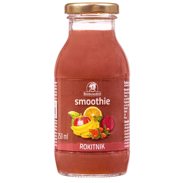 Smoothie Jabłko Banan Czarna Porzeczka Burak Rokitnik 250ml | REMBOWSCY - Ekochatka