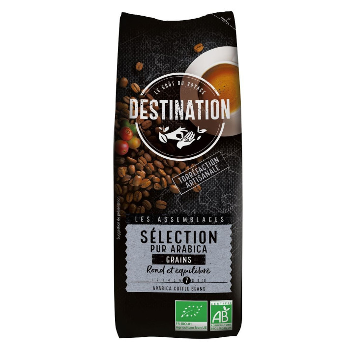 Kawa Ziarnista Arabica 100 % Selection BIO 250g | DESTINATION - Ekochatka