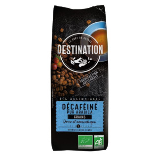 Kawa Ziarnista Bezkofeinowa Arabica 100 % BIO 250g | DESTINATION - Ekochatka