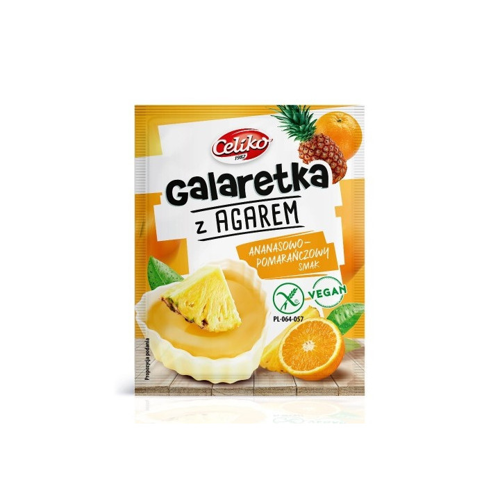 Galaretka z Agarem Ananas Pomarańcza Bezglutenowa 45g | CELIKO - Ekochatka