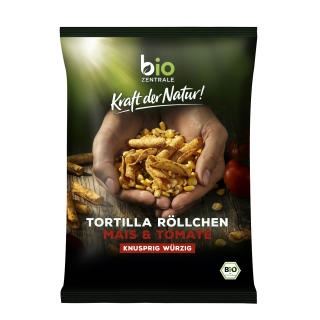 Chipsy Tortilla Rurka Pomidorowe Bezglutenowe BIO 125g | BIO ZENTRALE - Ekochatka