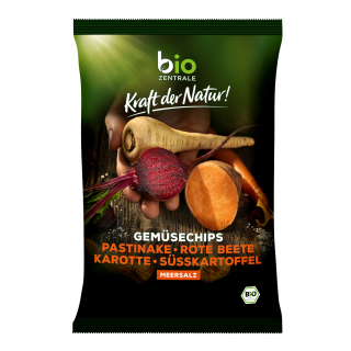 Chipsy Warzywne Solone Bezglutenowe BIO 90g | BIO ZENTRALE - Ekochatka