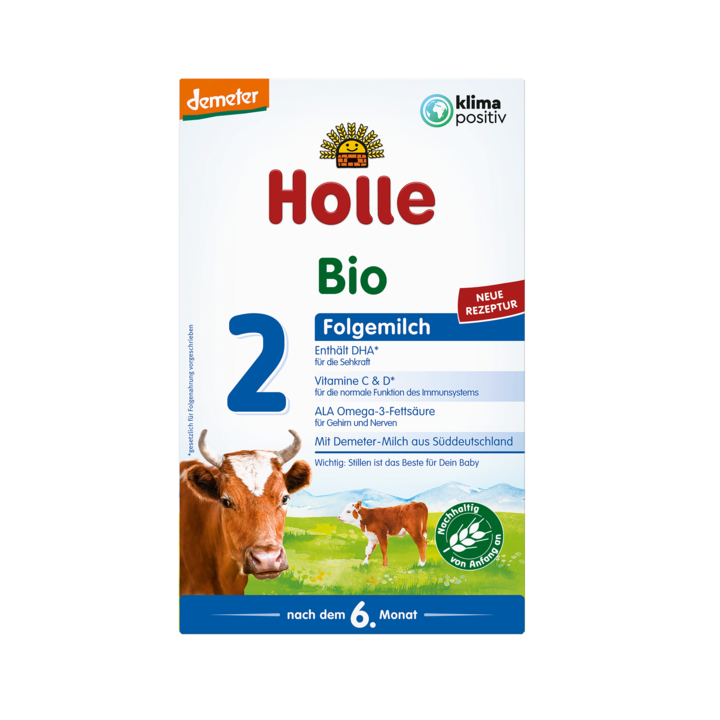 Mleko Krowie 2 Następne dla Niemowląt po 6 Miesiącu DEMETER BIO 600g | HOLLE - Ekochatka