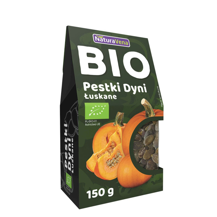 Pestki Dyni Ciemnozielone BIO 150g | NATURAVENA - Ekochatka