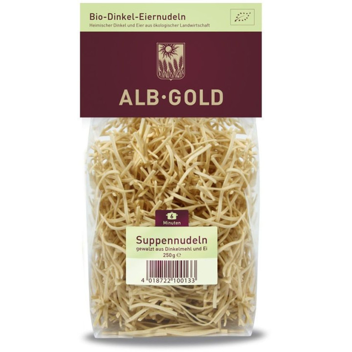 Makaron (Orkiszowy Jajeczny) Nitki BIO 250g | ALB-GOLD - Ekochatka