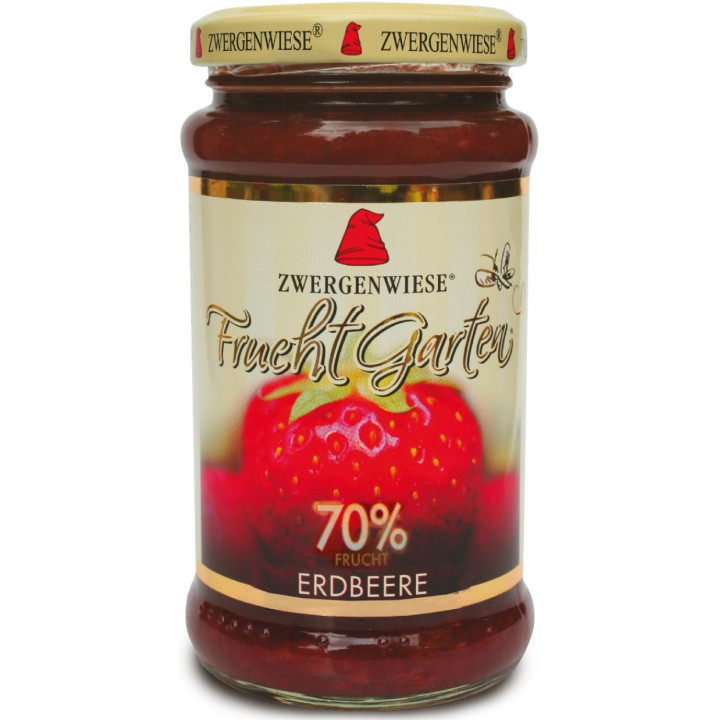 Mus Truskawkowy (70 % Owoców) Bezglutenowy BIO 225g | ZWERGENWIESE - Ekochatka