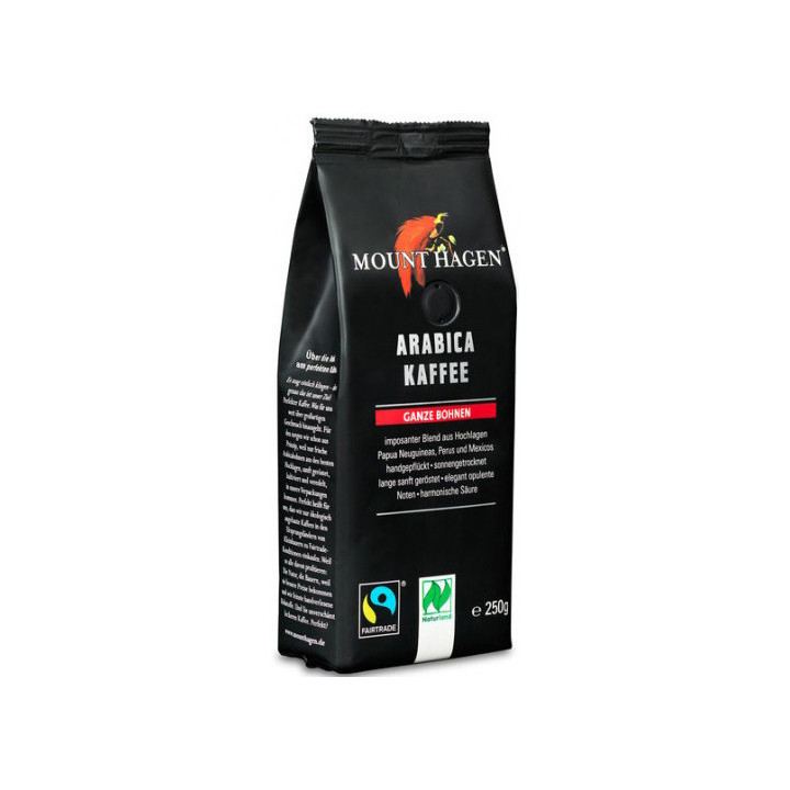 Kawa Ziarnista Arabica 100 % Fair Trade BIO 250g | MOUNT HAGEN - Ekochatka