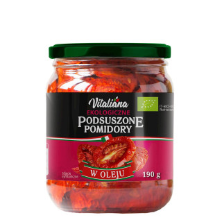 Pomidory Podsuszone w Oleju BIO 190g (120g) | VITALIANA - Ekochatka
