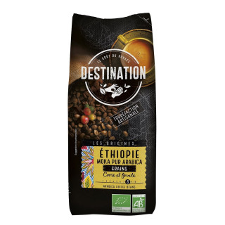 Kawa Ziarnista Arabica 100 % Etiopia Fair For Life BIO 500g | DESTINATION - Ekochatka