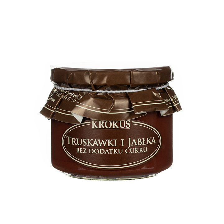 Truskawki i Jabłka bez Dodatku Cukrów 310g | KROKUS - Ekochatka