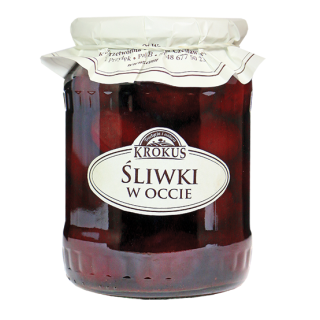 Śliwki w Occie Bezglutenowe 500g (250g) | KROKUS - Ekochatka