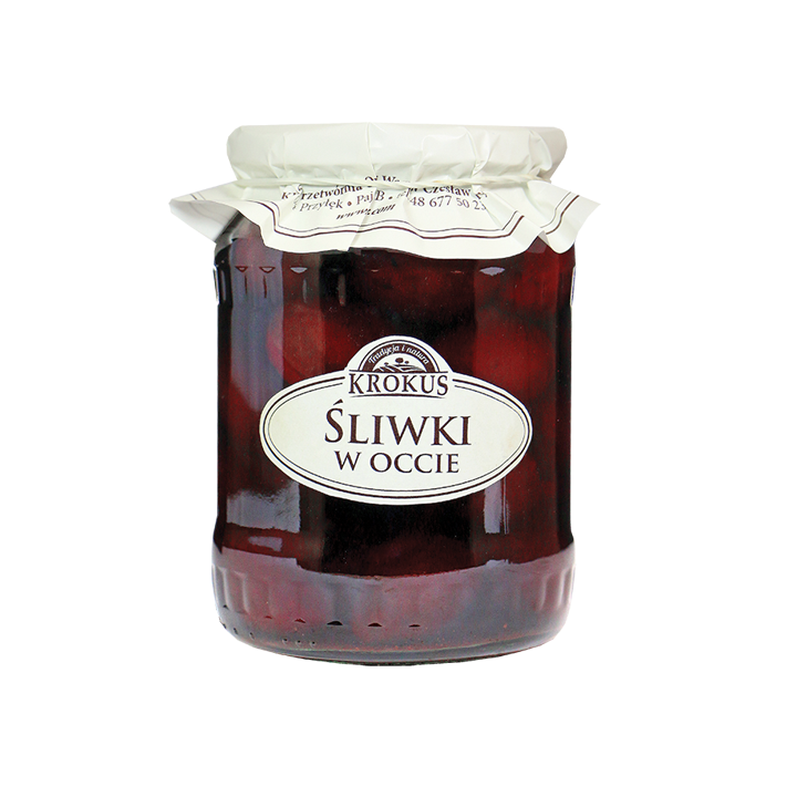 Śliwki w Occie Bezglutenowe 500g (250g) | KROKUS - Ekochatka
