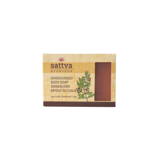 Mydło w Kostce do Ciała Drzewo Sandałowe 125g | SATTVA - Ekochatka