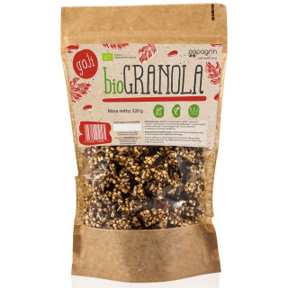 Granola z Goji bez Dodatku Cukrów Bezglutenowa BIO 320g | PAPAGRIN - Ekochatka