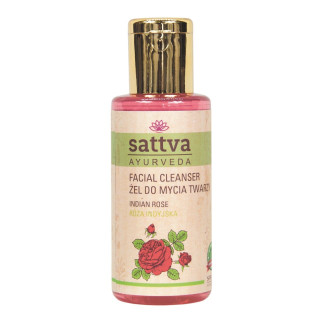 Żel do Mycia Twarzy Róża Indyjska 100ml | SATTVA - Ekochatka