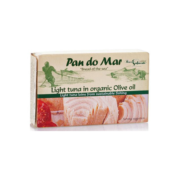 Tuńczyk w BIO Oliwie z Oliwek Extra Virgin 120g (90g) | PAN DO MAR - Ekochatka