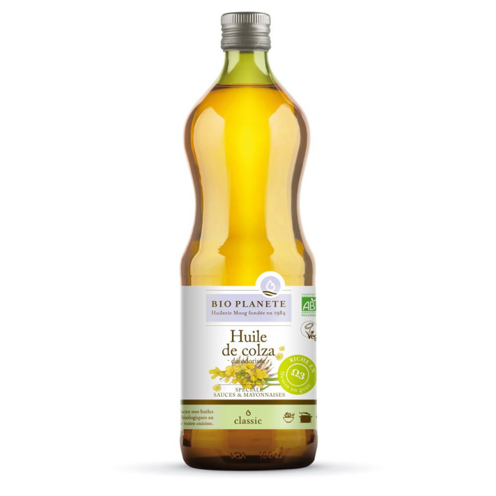 Olej Rzepakowy Bezwonny Omega-3 BIO 1l | BIO PLANETE - Ekochatka