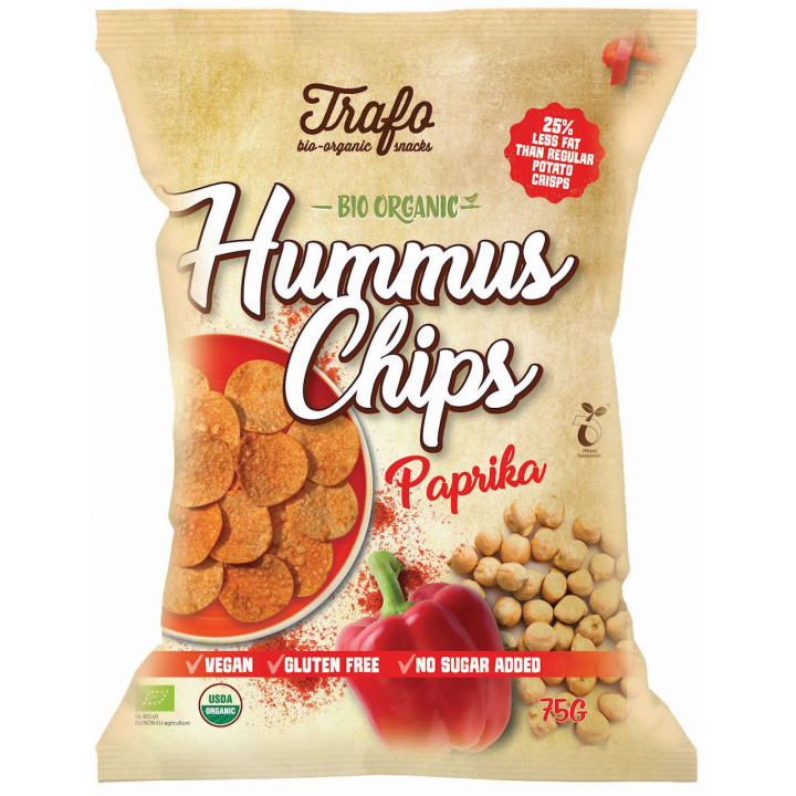 Chipsy z Ciecierzycy Paprykowo Czosnkowe BIO 75g | TRAFO - Ekochatka
