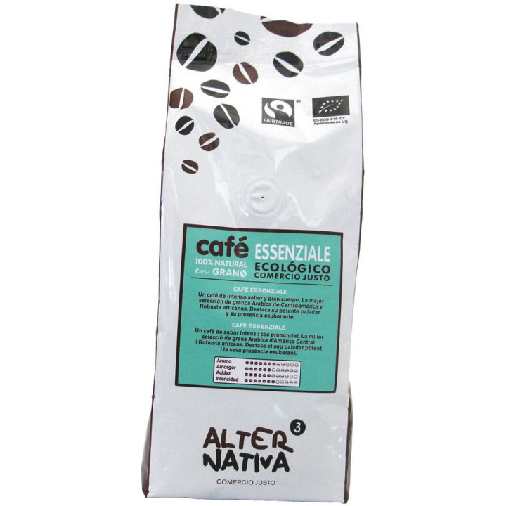 Kawa Ziarnista Arabica/robusta Essenziale Fair Trade Bezglutenowa BIO  | ALTERNATIVA3 - Ekochatka